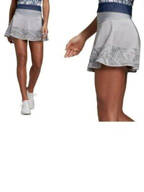 Nwt Adidas Stella McCartney Gray Pretty Tennis Skort Skirt w/ Shorts L Large